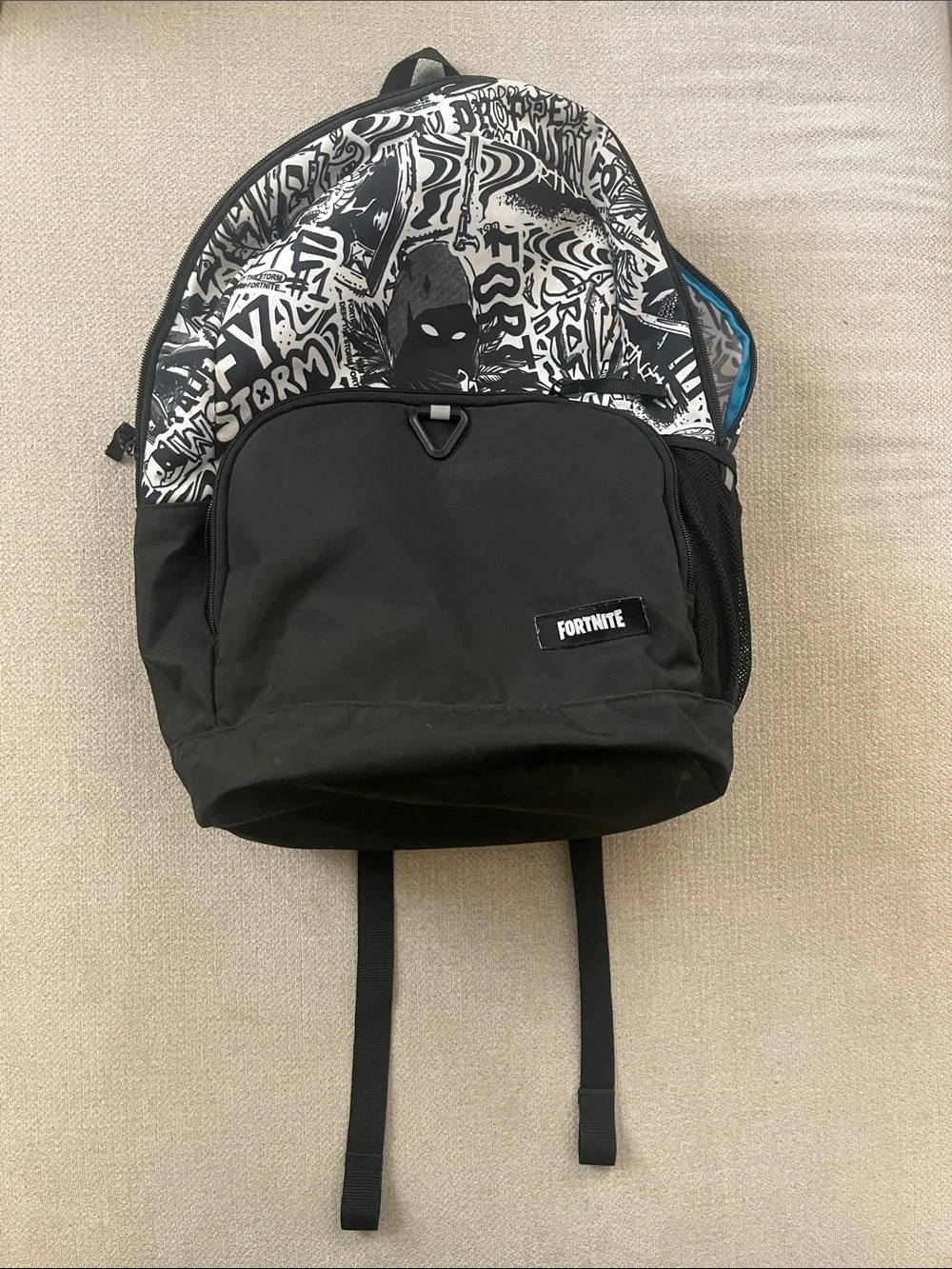 Fortnite Kids Black & White Graphic Backpack